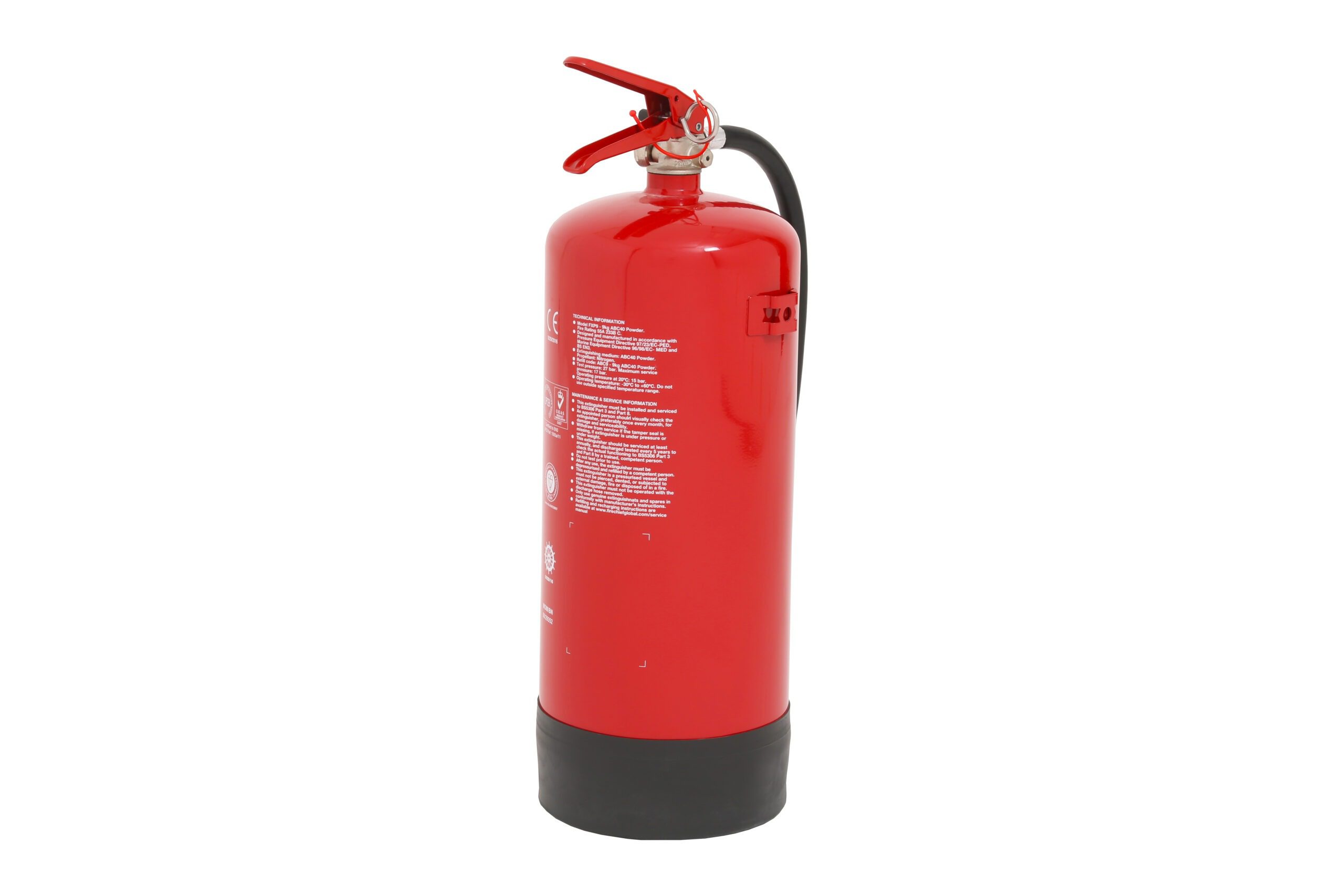 Fire Depot 100 1190 Firechief XTR 9kg Powder Extinguisher FXP9