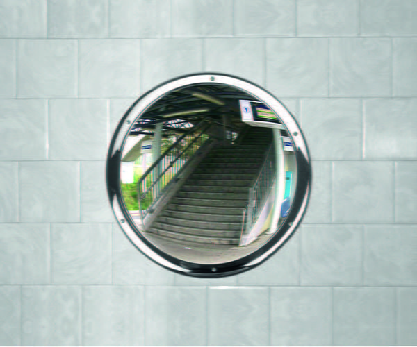 Wall Mounted Circular Stainless Steel Mirror