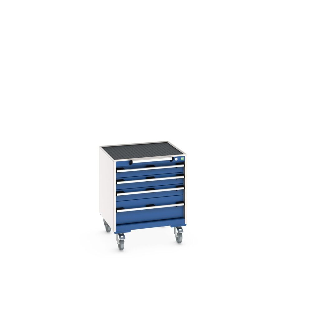 Bott Cubio SLR-666-4.1 Mobile 4 Drawer Cabinet With Top Tray & Mat ...