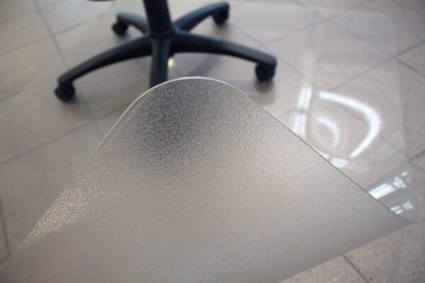 COBA Europe Chair Mat For Hard Floor 0.9m x 1.2m PET Lip Shape