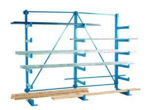 Single Sided Cantilever Racking with Parallel Arms