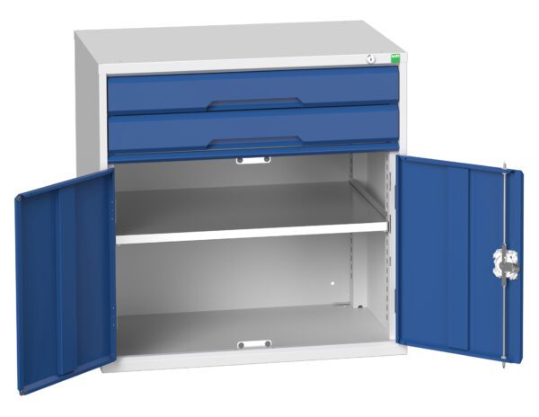 2 Drawer and Cupboard Combination Cabinet
