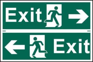 Evacuation Safety Signs