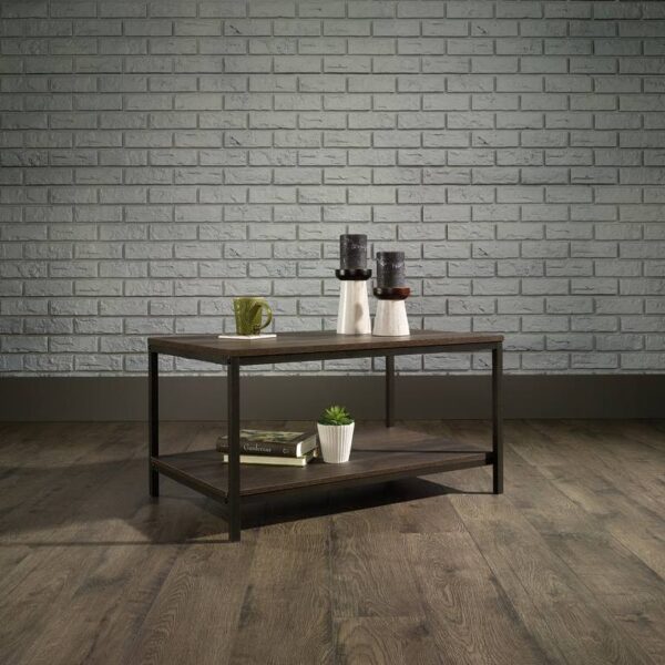 Teknik 5423025 Industrial Style Coffee Table in Smoked Oak Effect