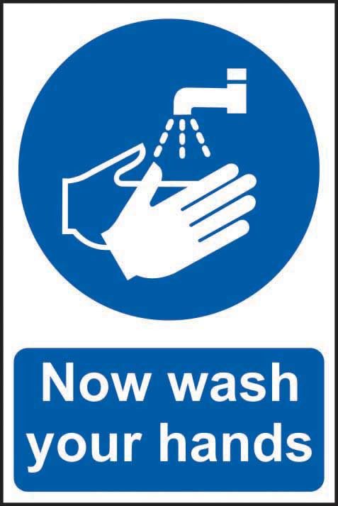 Industrial Now Wash Your Hands Signs