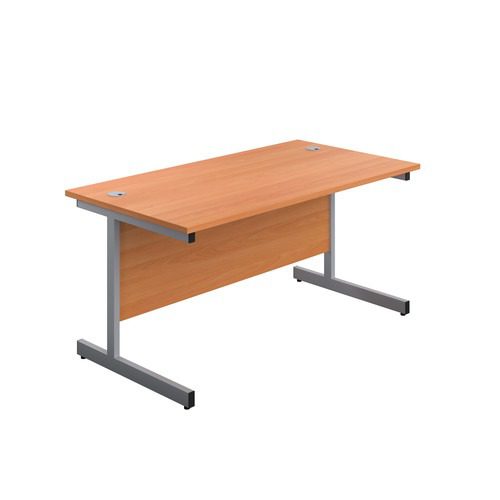 Single Upright Rectangular Desk