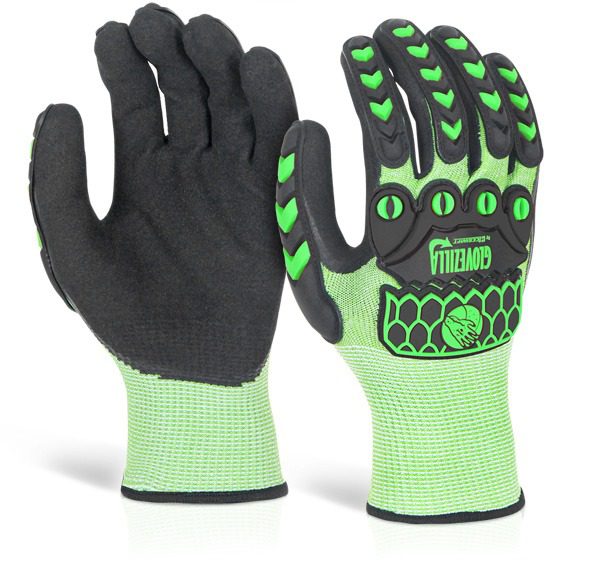 Nitrile Palm Coated Hi-Vis Glove