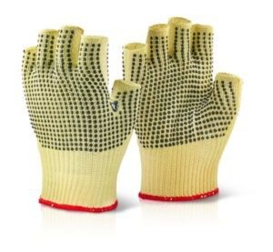  Reinforced Fingerless Dotted Glove