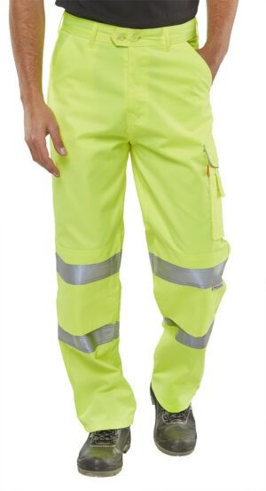 Hi Visibility Poly Cotton Trousers