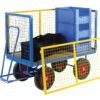Turntable Trailers with Mesh Cage Supports
