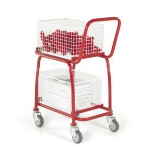 Basket and Tray Trolleys with 2 or 3 Tiers