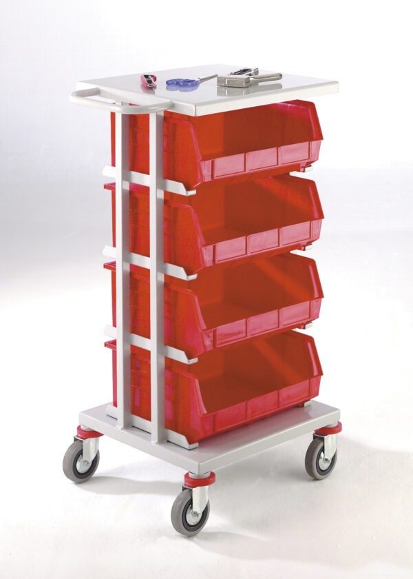 Store and Distribution Trolleys with Steel or Lined Tray Top