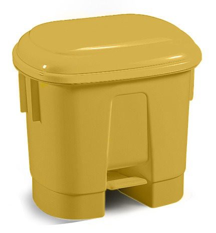 Sirius 30 Litre Yellow Plastic Pedal Bin