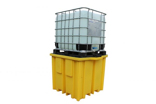 Single IBC Spill Pallet With 4-Way Forklift Entry