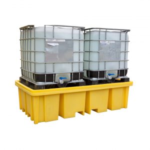 Double IBC Spill Pallet With 4-Way Forklift Entry