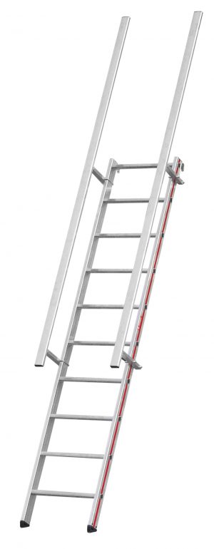 Hook On Shelf Ladder with Handrail