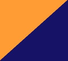 Fluorescent Orange-Navy Blue