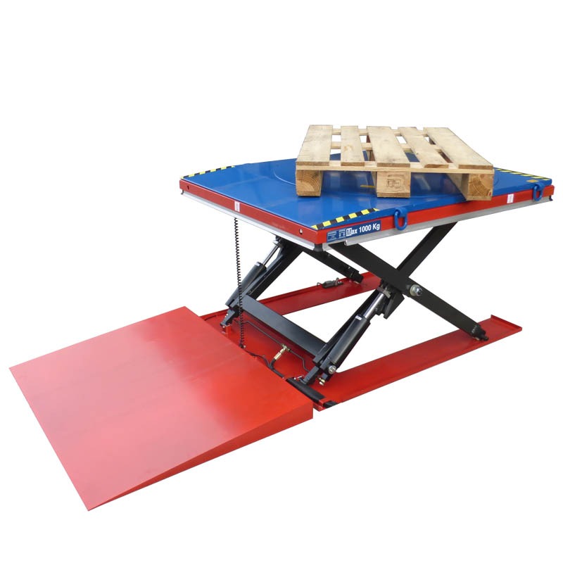 Liftmate Hy1001 Low Profile Scissor Table With Ramp And 1000kg Lift