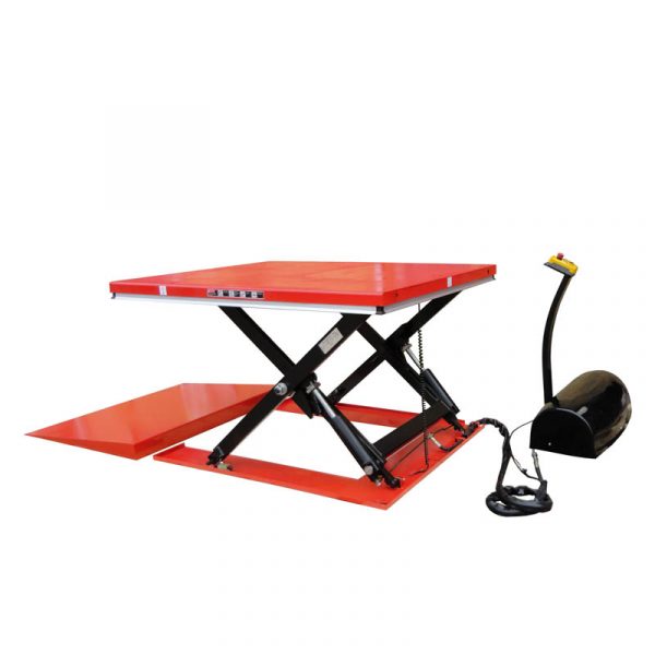 Low Profile Scissor Table with Ramp