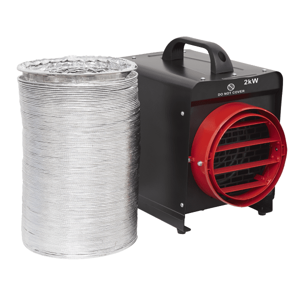 Industrial Fan Heaters with Ducting