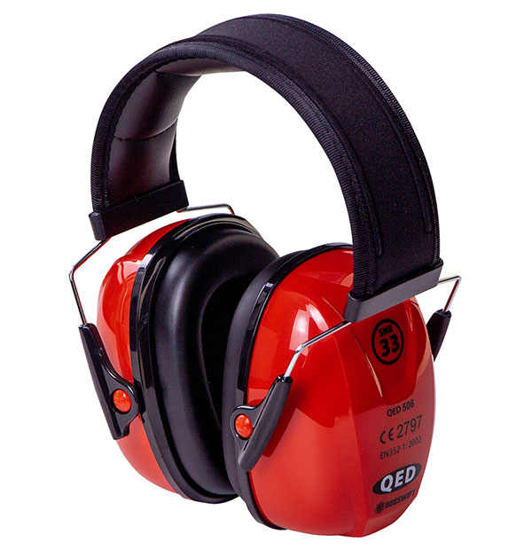 QED506 Ear Defender - Red