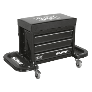 Mechanic's Utility Seat and Toolbox