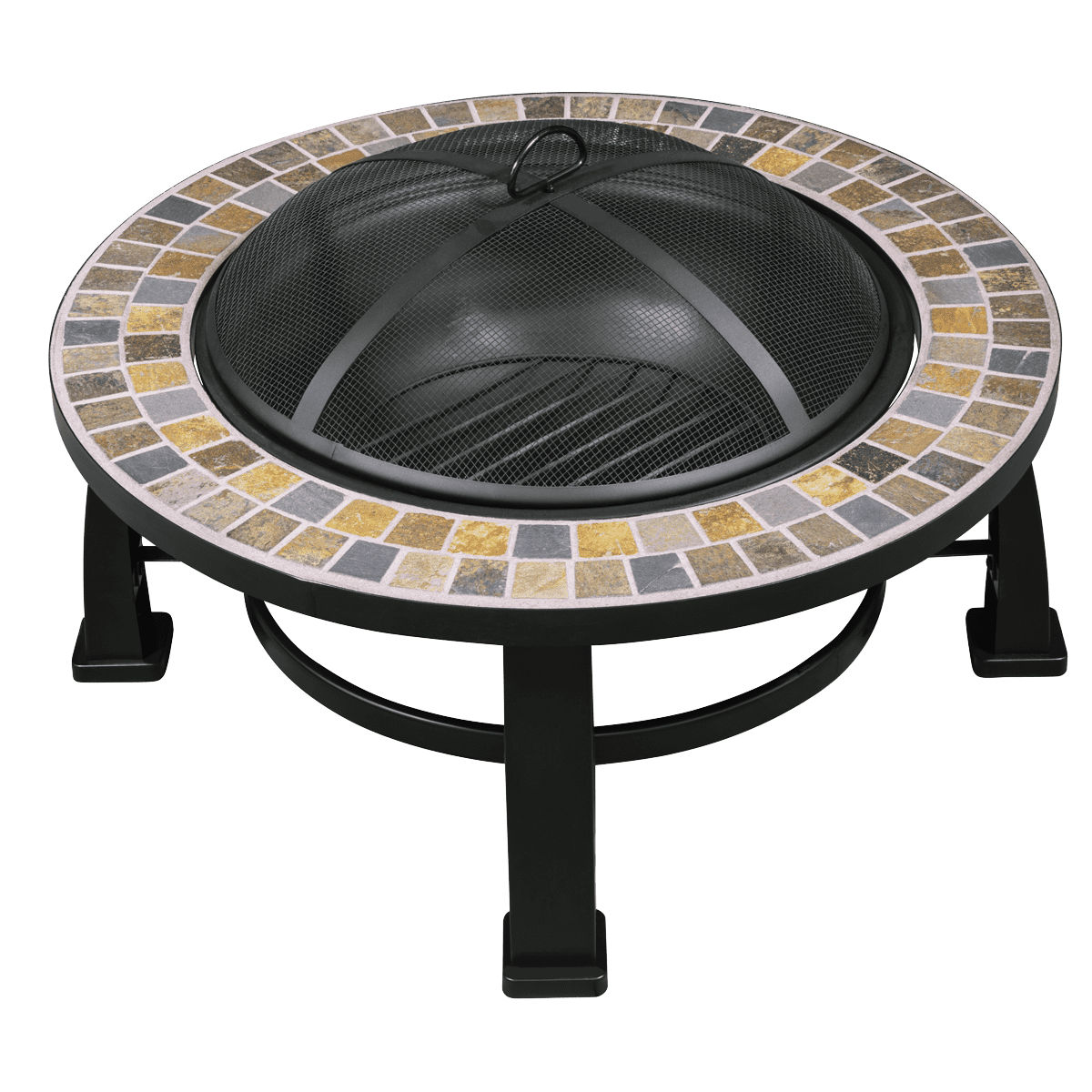 Dellonda 30" Deluxe Traditional Style Fire Pit/Fireplace/Outdoor Heater