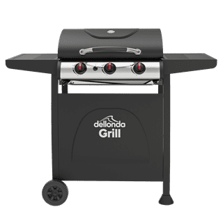 3 Burner Gas BBQ Grill with Ignition & Thermometer