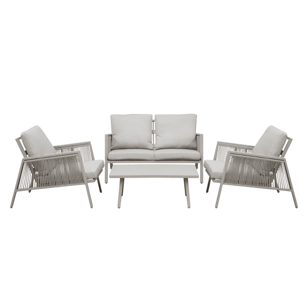 Outdoor Sofa Arm Chairs and Coffee Table Set