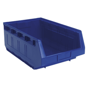 Pack of 12 Blue Plastic Storage Bins