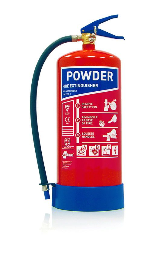 JacTone Premium 9 Litre Powder Extinguisher