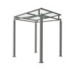 Bedford Cycle Shelter with PETG Roof 1-5m