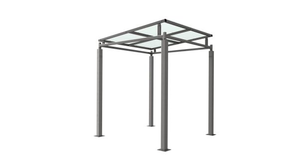 Bedford Cycle Shelter with PETG Roof 1-5m