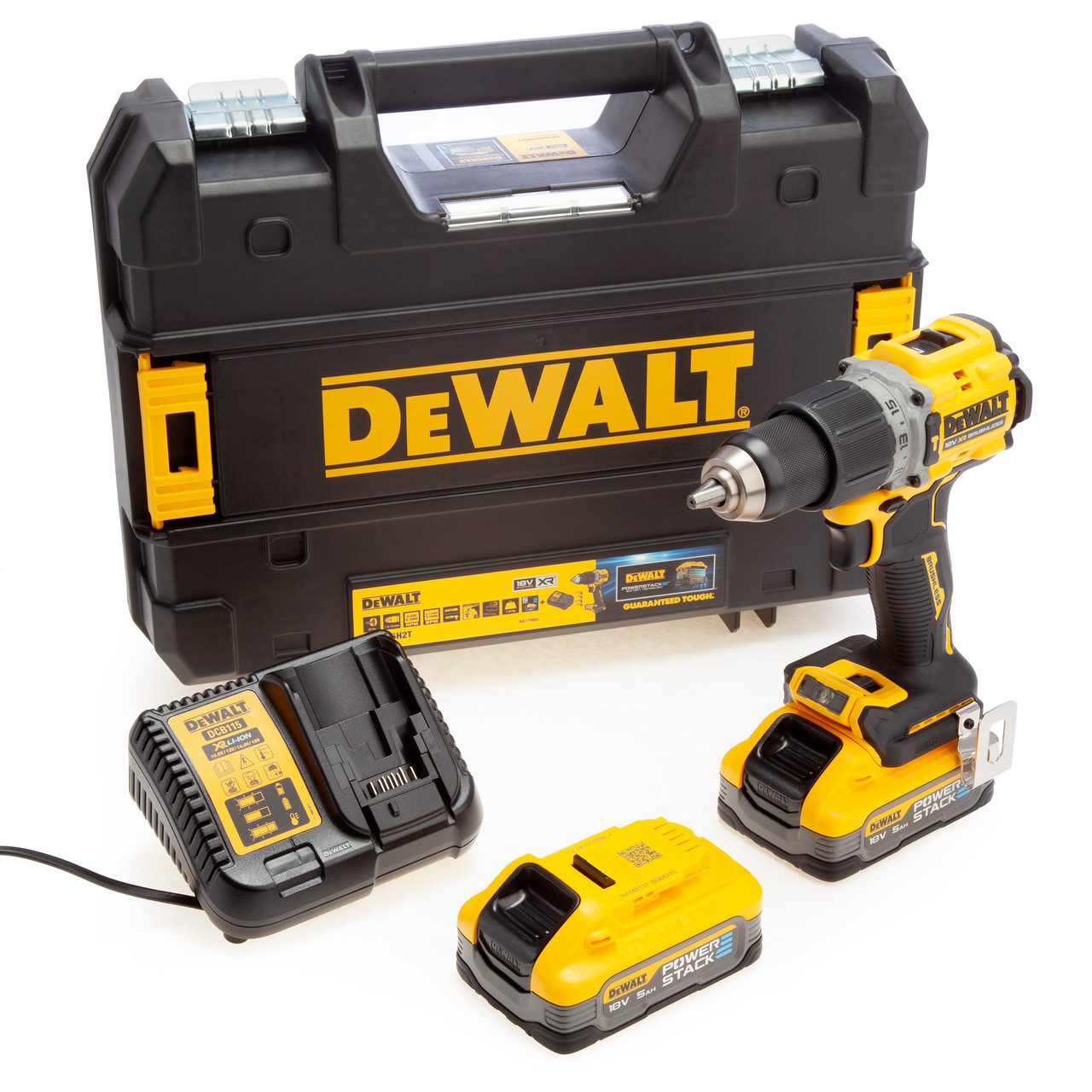 DeWalt DCD H T V XR Compact Brushless Combi Drill X AH Powerstack Batteries Aldea Group