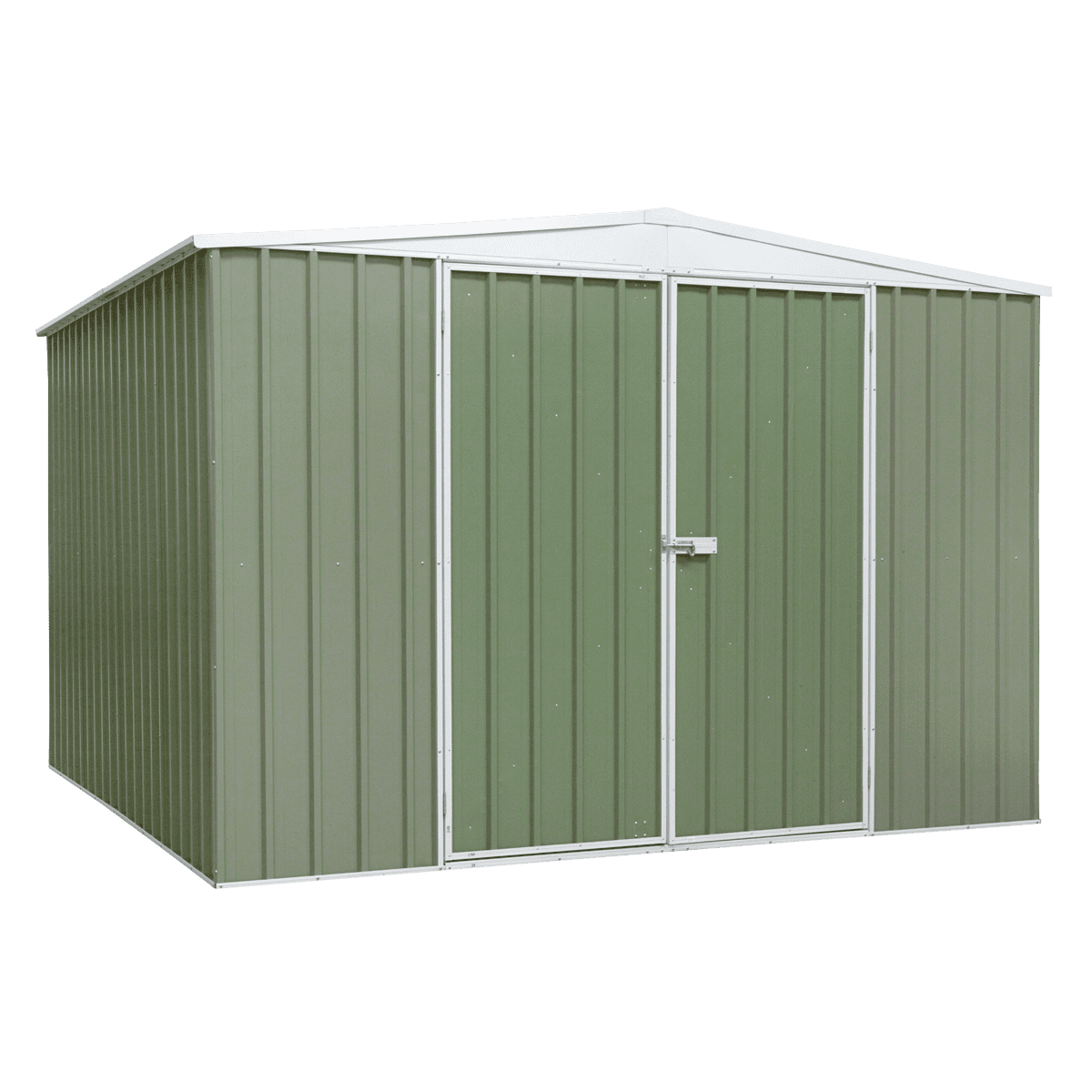 Dellonda Galvanized Steel Garden Storage Shed, 3 X 3 X 2.2m, Apex Style 