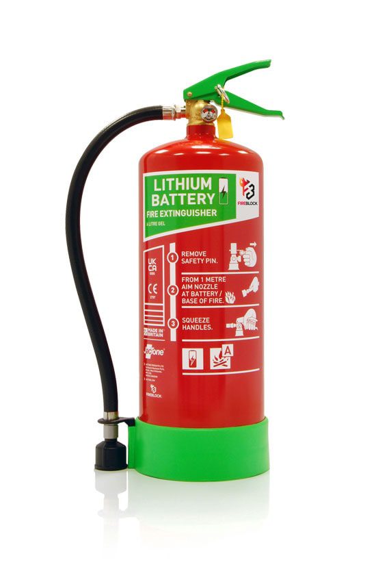 JacTone 6 Litre Lithium-Ion Battery Fire Extinguisher EGS6