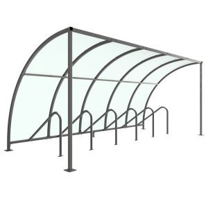 VS1 Cycle Shelter with PETG Roof