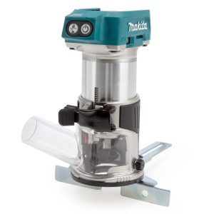 Makita DRT50ZX4 18V Brushless Router/Trimmer (Body Only with Trimmer Base & Straight Guide)